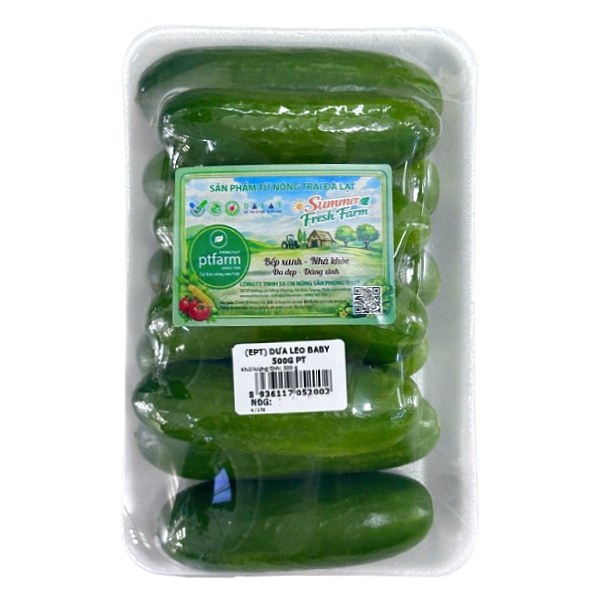 Dưa Leo Baby PT Farm Vỉ 500G