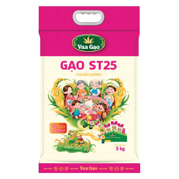 Gạo ST25 Thuần Giống Vua Gạo 5Kg