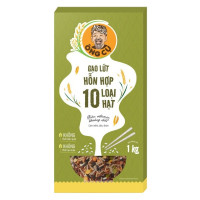 Gạo Lứt Hỗn Hợp 10 Loại Hạt Vua Gạo Ông Cụ 1Kg