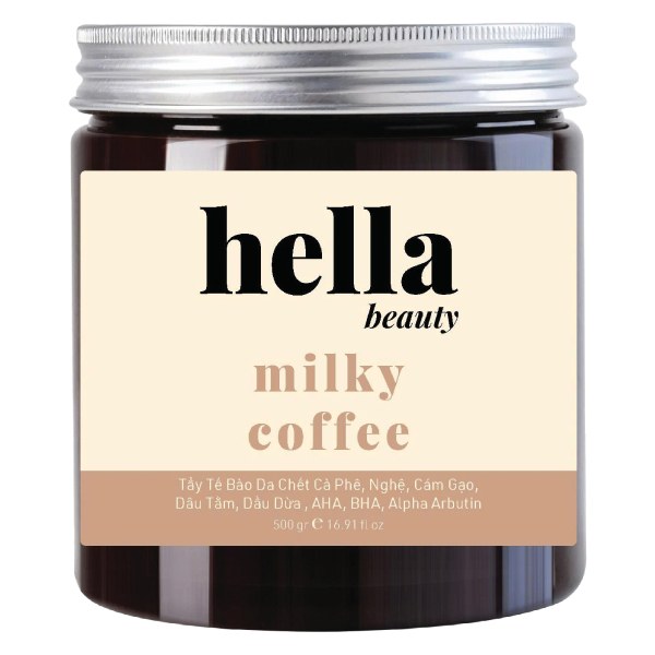 Tẩy Tế Bào Chết Hella Beauty Cà Phê Hũ 500G