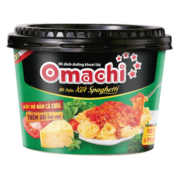 Mì Tô Khoai Tây Omachi Xốt Spaghetti 105G