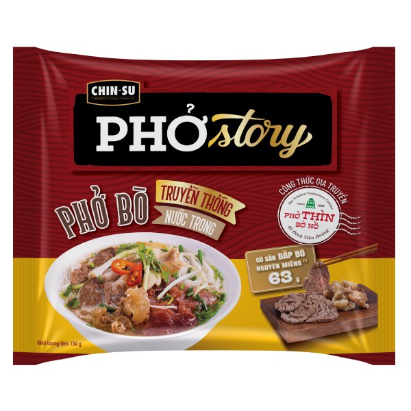 Phở Bò Chinsu Story Gói 134G