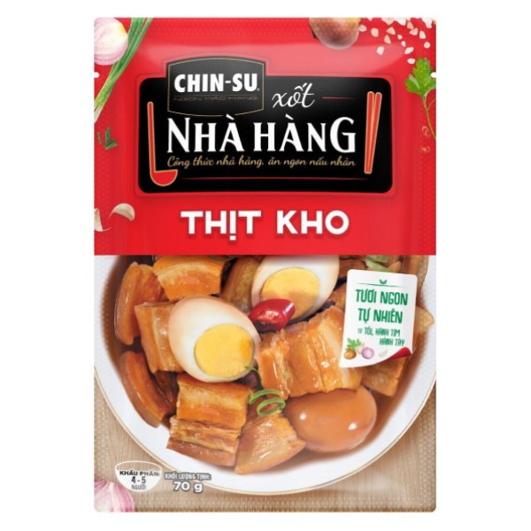 Xốt Gia Vị Hoàn Chỉnh Chinsu Thịt Kho Gói 70G