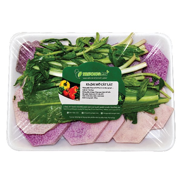 Vỉ Canh Khoai Mỡ Cắt Lát 300G 