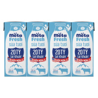 (Only Emartmall) Lốc 4 Sữa Tươi Sữa Non Meta Fresh Lợi Khuẩn 180Ml