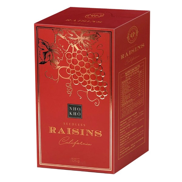 Nho Khô Vàng Raisins Hộp 125G