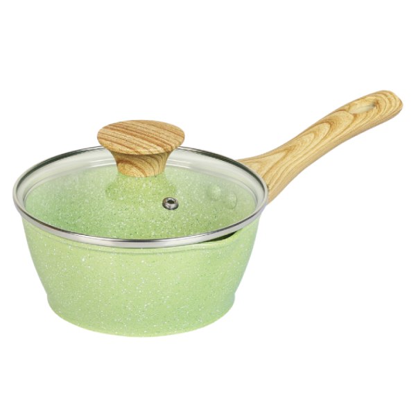 Nồi Men Đá Miệng Rót Đáy Từ Green Cook GCS231-16IH 16Cm