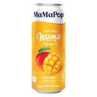 (Only Emartmall) Nước Trái Cây Sparkling Mamapop Vị Xoài Kiwi Lon 330Ml