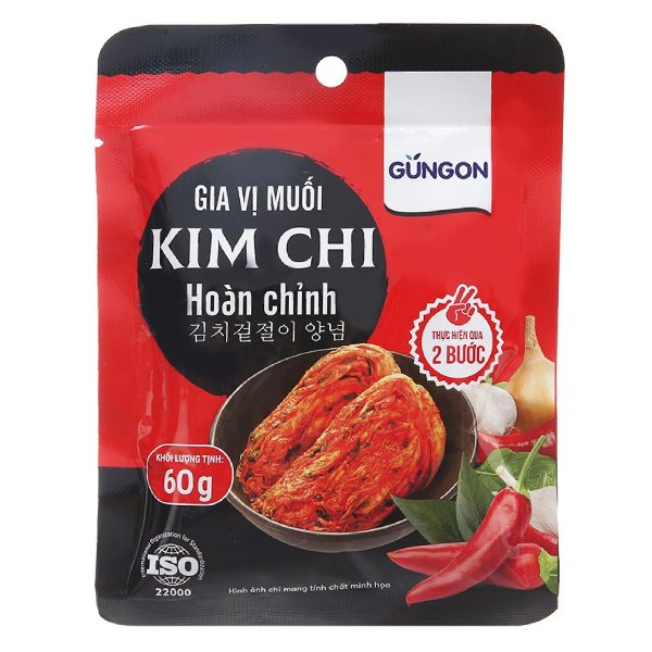 Gia Vị Hoàn Chỉnh Gungon Muối Kim Chi Gói 60G