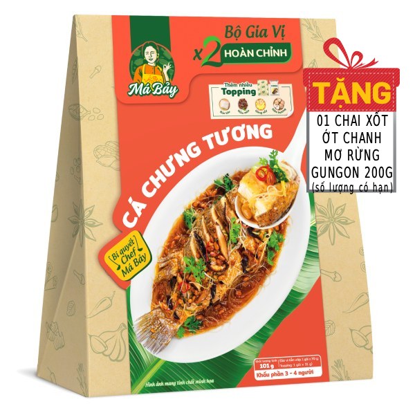Xốt Gia Vị Hoàn Chỉnh Má Bảy Cá Chưng Tương 101G
