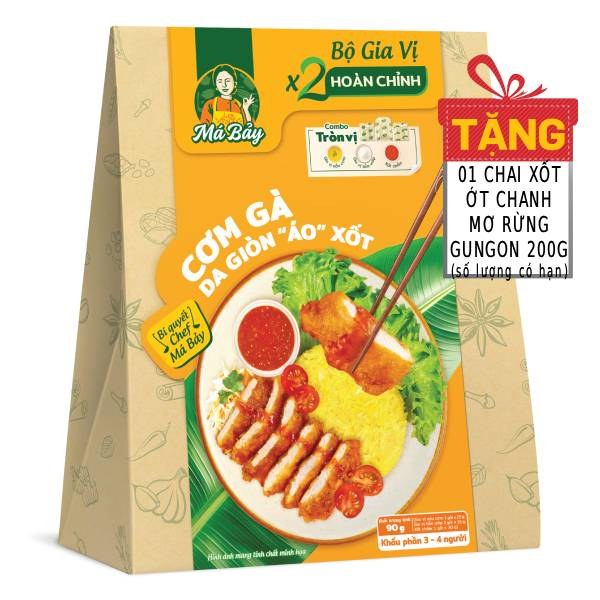 Xốt Gia Vị Hoàn Chỉnh Má Bảy Cơm Gà Da Giòn 90G