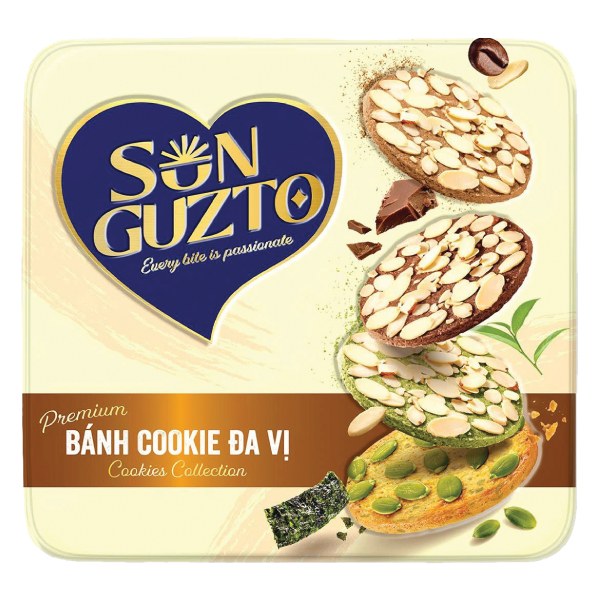 Bánh Cookie Guzto Đa Vị Hộp 180G