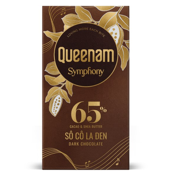 Socola Đen Queenam 65% Thanh 80G