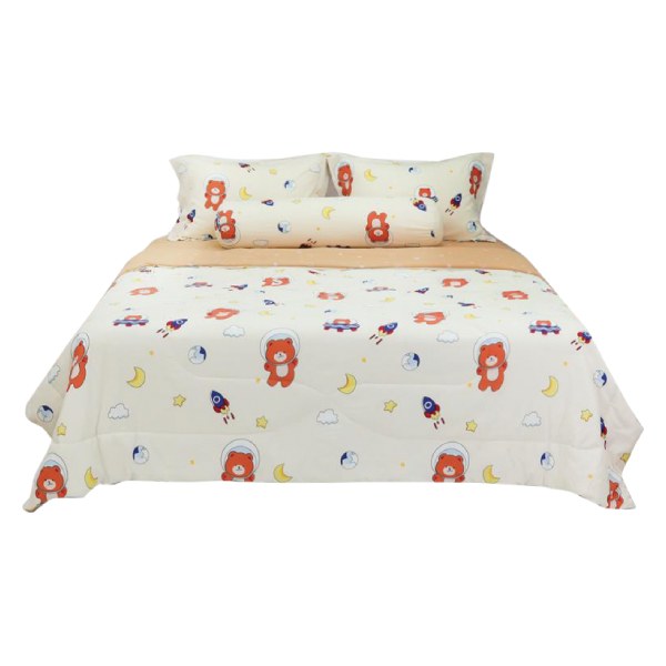 Bộ Chăn Drap Gối Nin Stefani 180*200Cm