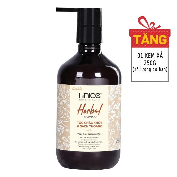 Dầu Gội Hinice Tinh Dầu Thảo Dược Thiên Nhiên 422G
