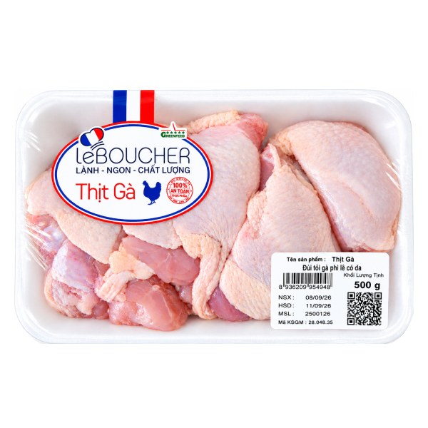 Phi Lê Đùi Tỏi Gà Có Da Leboucher 500G