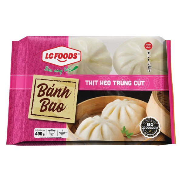 Bánh Bao LC Foods Thịt Heo Trứng Cút 400G