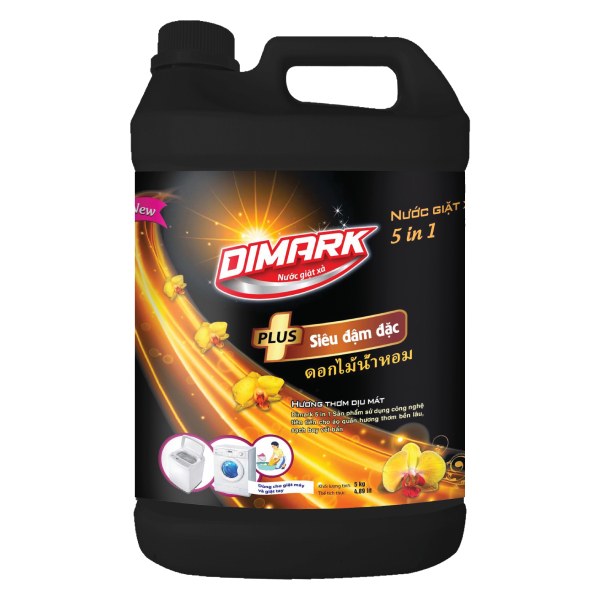 Nước Giặt Xả Dimark 5in1 Siêu Đậm Đặc Bình 5Kg