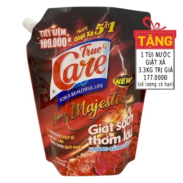Nước Giặt Xả True Care 5IN1 Majestic Túi 4.2Kg