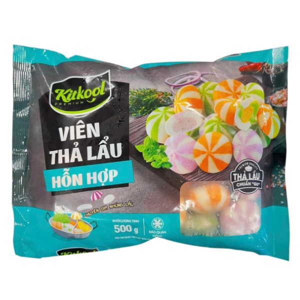 (Only Emartmall) Viên Thả Lẩu Hỗn Hợp Kitkool 500G