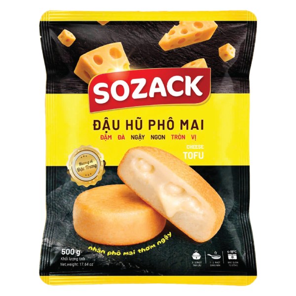 Đậu Hũ Phô Mai Sozack LC Foods Gói 500G