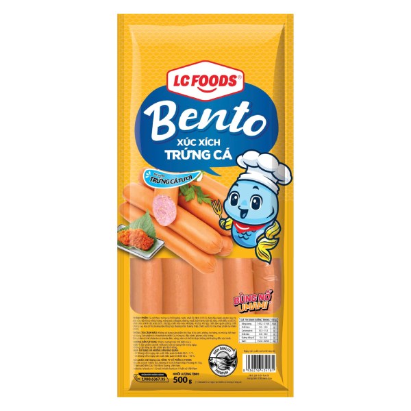 Xúc Xích Trứng Cá Bento LC Foods Gói 500G