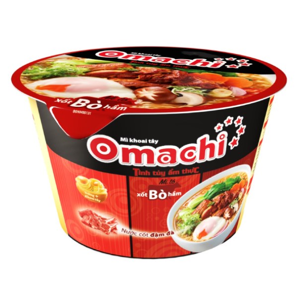 Mì Omachi Xốt Bò Hầm Tô 93G