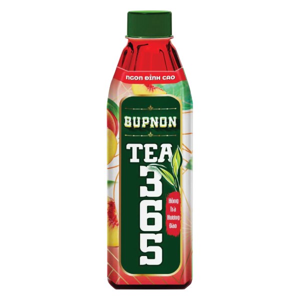 Trà Bupnon 365 Đào Chai 500Ml