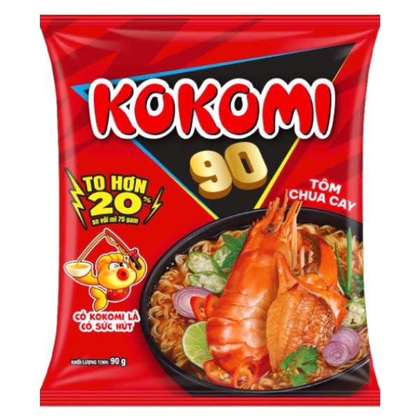 Mì Kokomi Đại 90 Tôm Chua Cay 90G       