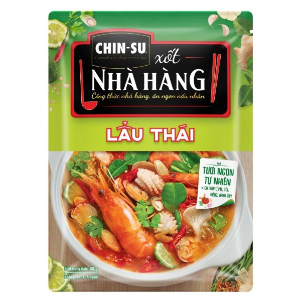 Xốt Gia Vị Hoàn Chỉnh Chinsu Lẩu Thái Gói 80G