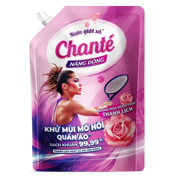 Nước Giặt Xả Chante Active Thanh Lịch Túi 3.2Kg