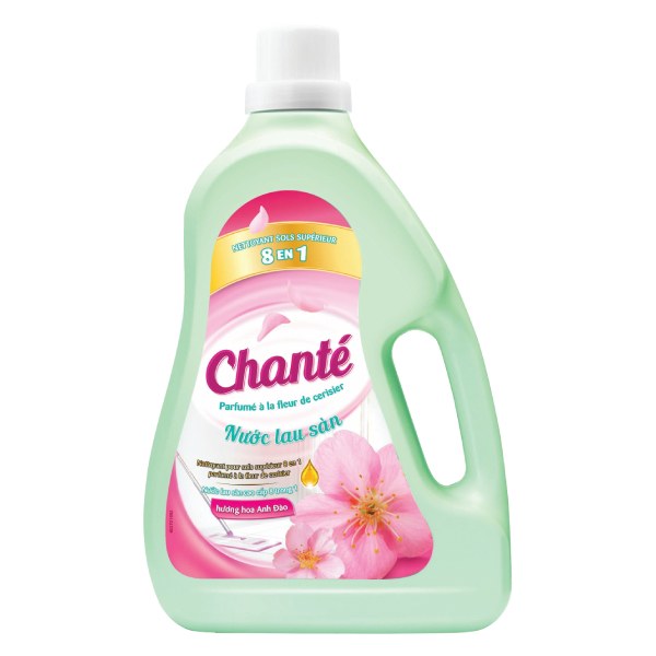 Nước Lau Sàn Chante Cao Cấp Hương Hoa Anh Đào Bình 3.2Kg