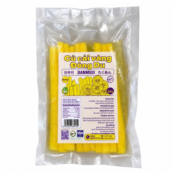 Củ Cải Vàng Đông Du Gói 300G