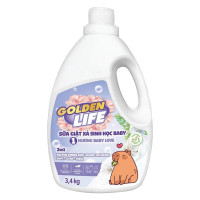 Sữa Giặt Xả Sinh Học Golden Life Baby Love Bình 3.4Kg