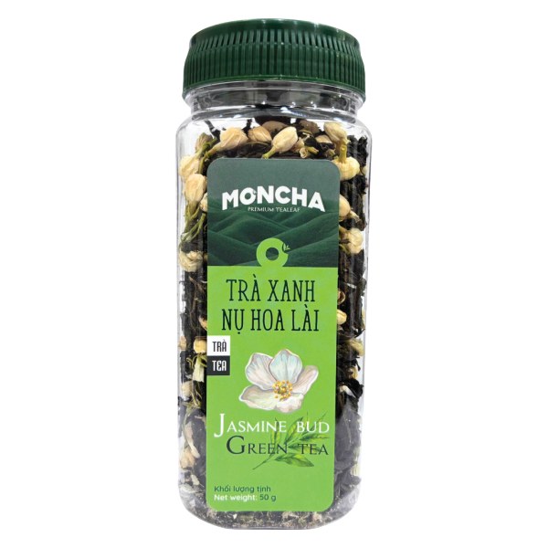 Trà Xanh Nụ Hoa Lài Moncha Hũ 50G
