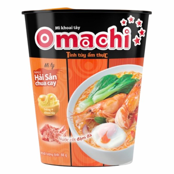Mì Omachi Hải Sản Chua Cay Ly 66G