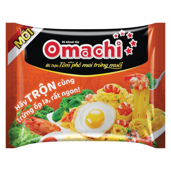 Mì Omachi Trộn Xốt Phô Mai Trứng Muối Gói 92G