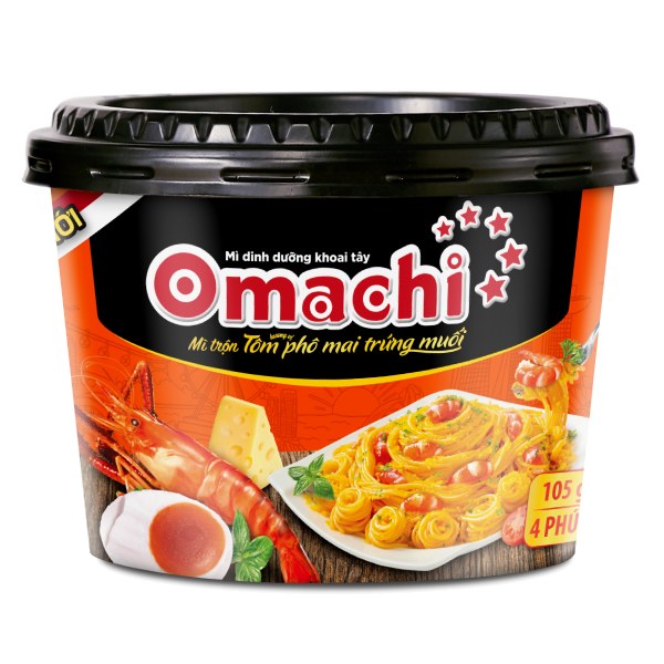 Mì Omachi Trộn Xốt Phô Mai Trứng Muối Tô 105G