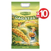 Gạo ST25 Lúa Tôm Gạo Ơi Túi 5Kg