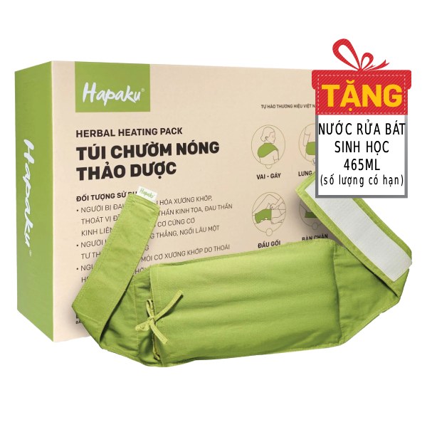 Túi Chườm Thảo Dược Nóng Lạnh Hapaku Lưng Bụng