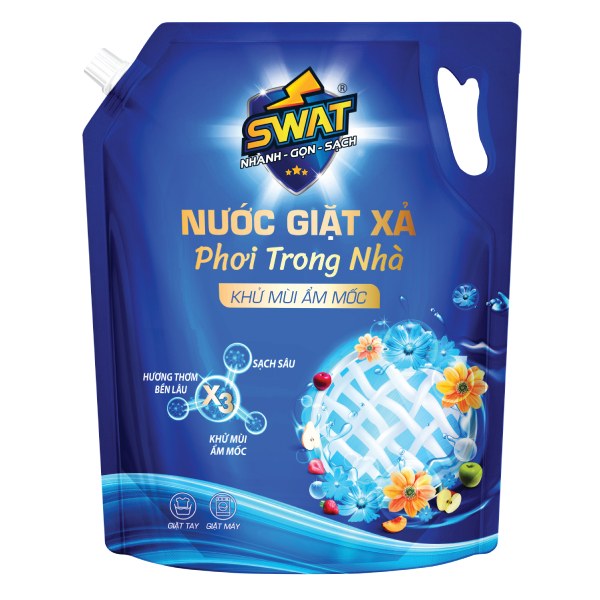 Nước Giặt Xả Swat Phơi Trong Nhà Túi 3.5Kg