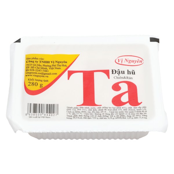 Đậu Hũ Ta Vị Nguyên 280G