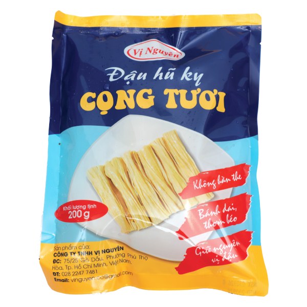 Đậu Hũ Ky Vị Nguyên Cọng Tươi 200G