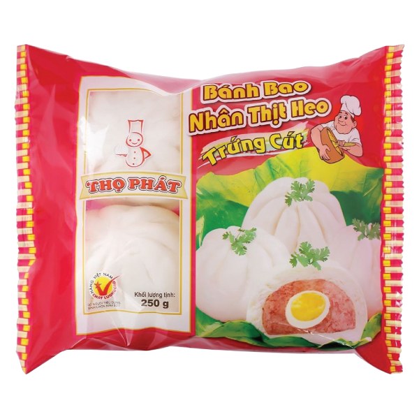 Bánh Bao Nhân Thịt Heo Trứng Cút Thọ Phát 250G