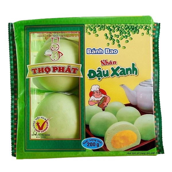 Bánh Bao Thọ Phát Đậu Xanh 200G
