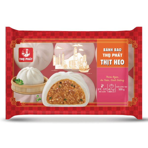 Bánh Bao Thọ Phát Nhân Thịt 500G