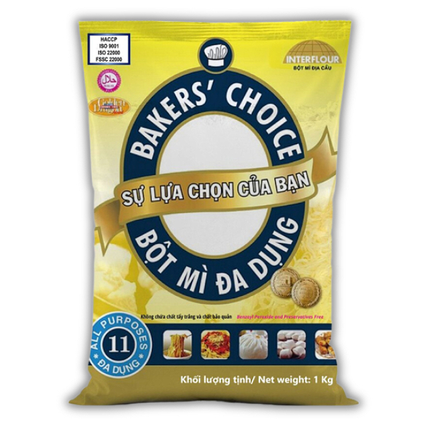 Bột Mì Bakers' Choice Số 11 Gói 1Kg