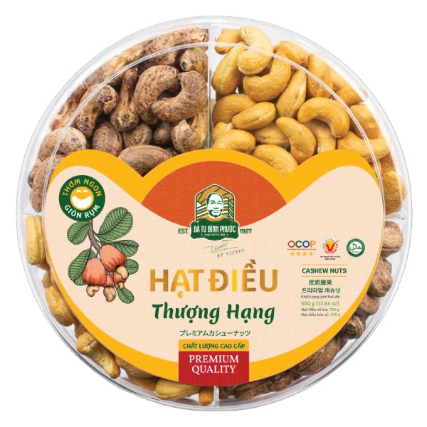Hạt Điều Thượng Hạng Bà Tư Hộp 500G