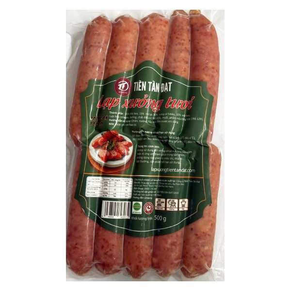 Lạp Xưởng Tươi Tiến Tấn Đạt Gói 500G