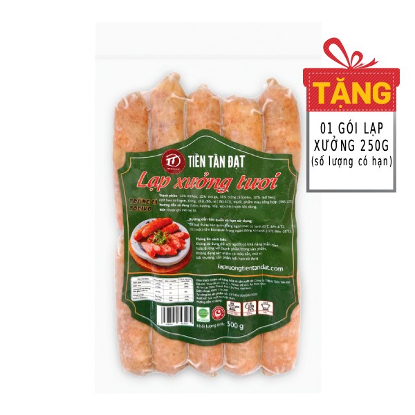 Lạp Xưởng Tươi Tiến Tấn Đạt Trứng Cá Tobiko Gói 500G